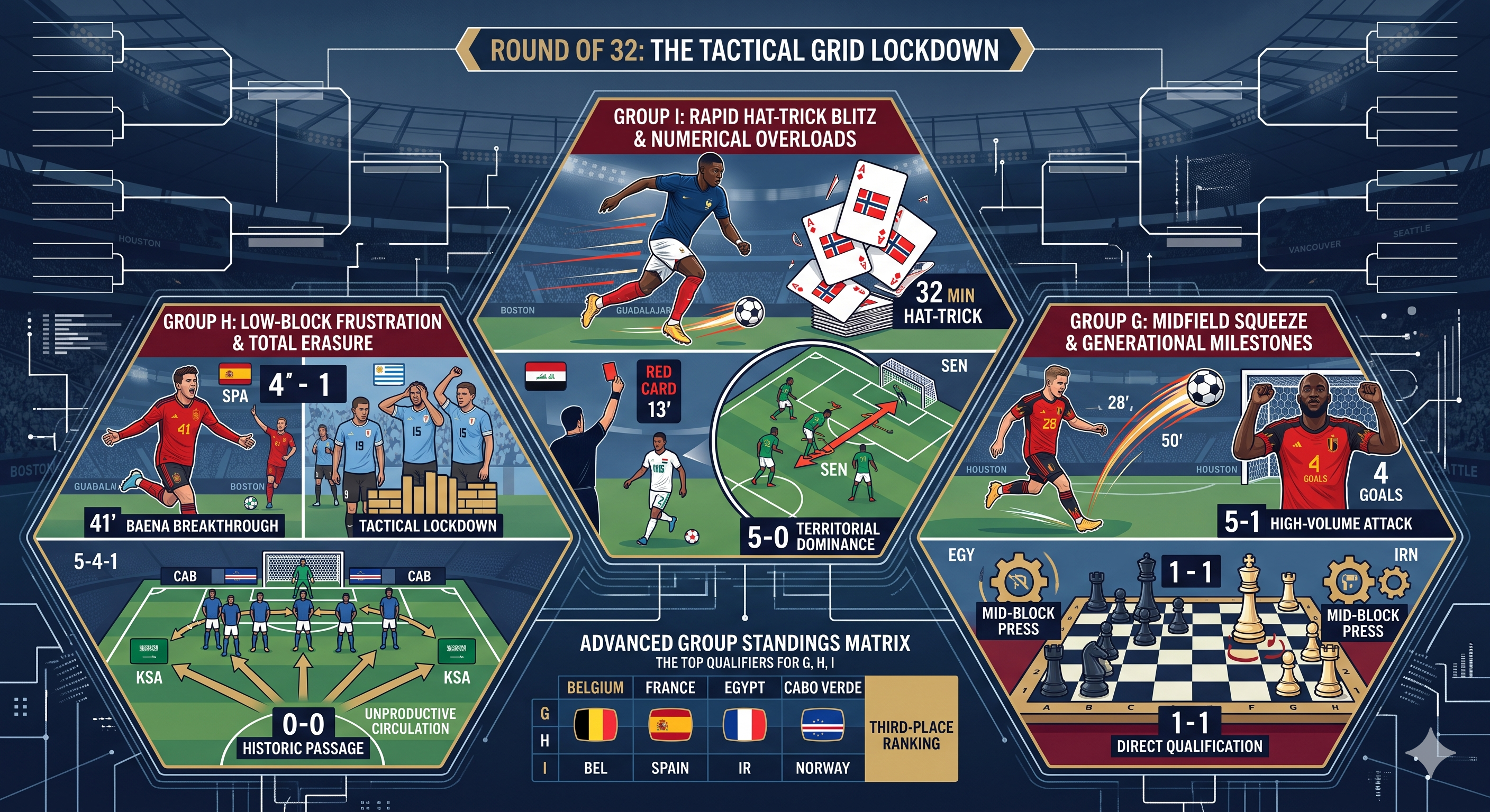 The Tactical Grid Lockdown: How Spatial Efficiency and Rapid Overloads Solidified the Round of 32