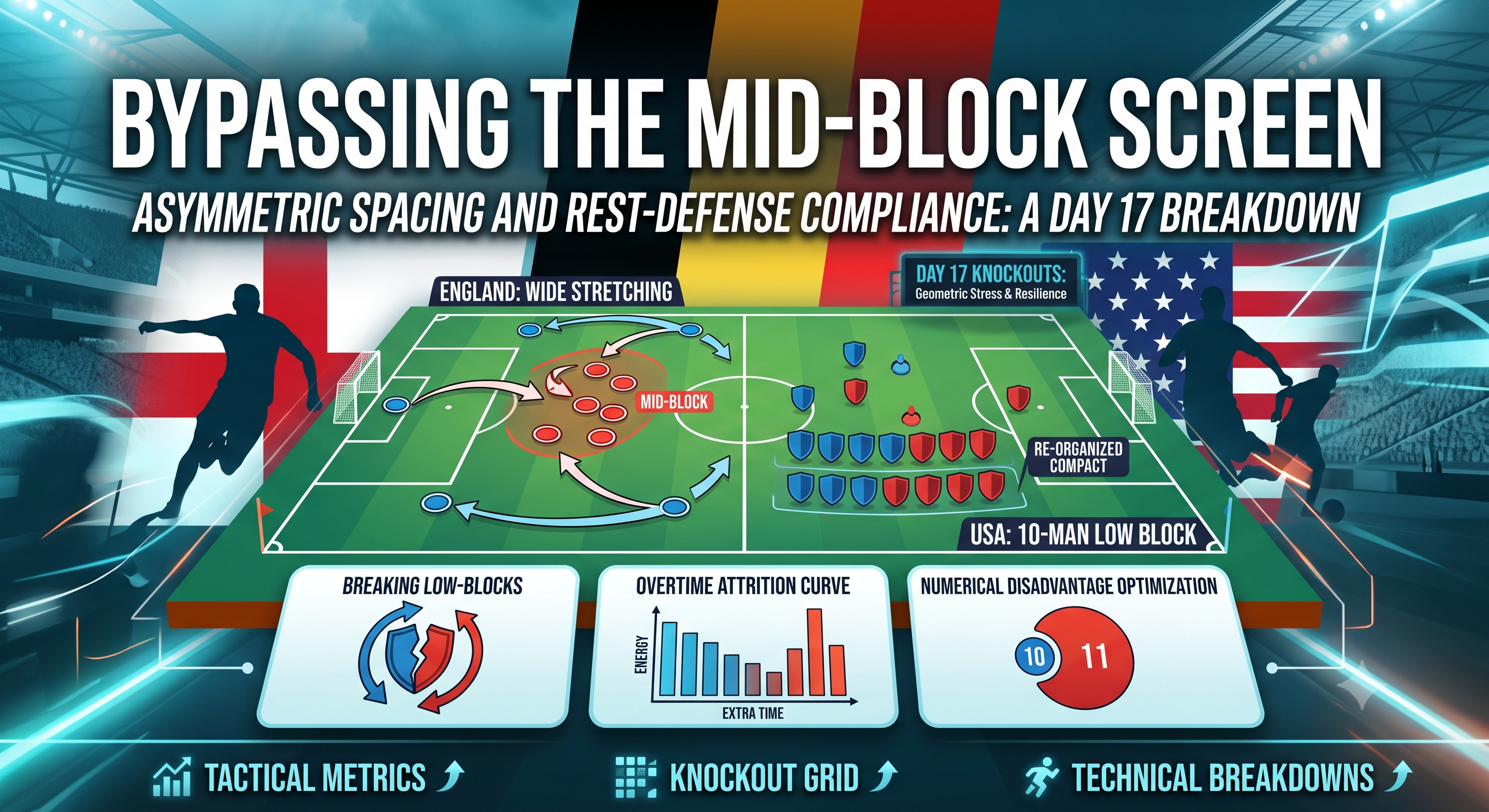 Bypassing the Mid-Block Screen: How Asymmetric Spacing and Rest-Defense Compliance Defined Day 17’s Knockout Grid